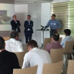 Frage- und Diskussionsrunde (v.l.n.r.): Stefan Lenzhofer, MA BSc, Head of Austrian Energy CERT; DI Dr. Walter Fraißler, Leiter der Abteilung für Informationssicherheit bei VERBUND & Mag. Gernot Goluch, BM.I